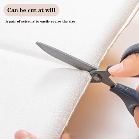 Self Adhesive Kid's Anti-collision Wall Stickers Foam Wall Padded, Thickened Upholstered Headboard Panels for Living Room, Bedroom 70x35x1.3cm image {2}