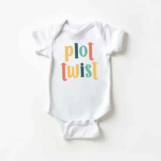 The Juniper Shop Plot Twist Colorful Baby Bodysuit image {5}