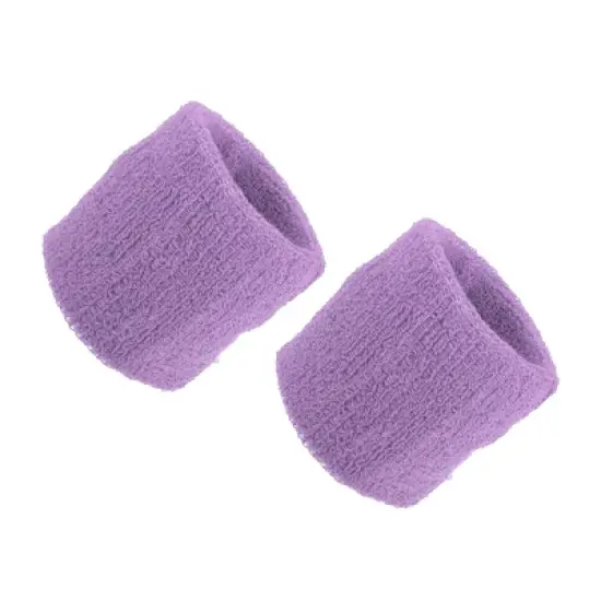 Unique Bargains Wrist Sweat bands Wristbands for Sport Absorbing Cotton Terry Cloth 3.15" 1 Pair image {7}