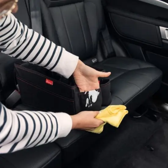 Diono Travel Pal Back Seat Car Organizer, 9 Compartments, Insulated Drinks Holder, Black image {5}