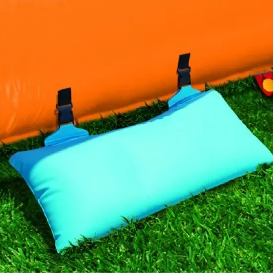 Banzai Plummet Falls Adventure Kids Inflatable Outdoor Water Park Splash Pool with Fill 'N Spill Bucket, Slides, and Climbing Wall image {2}