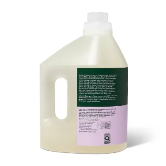 Lavender & Bergamot Liquid Laundry Detergent - 100 fl oz - Everspring&trade; image {2}