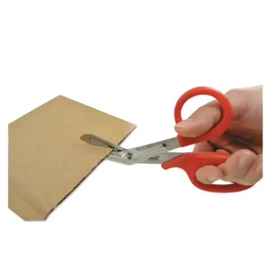 Westcott Stainless Steel Office Snips 7" Long Red 10098 image {2}