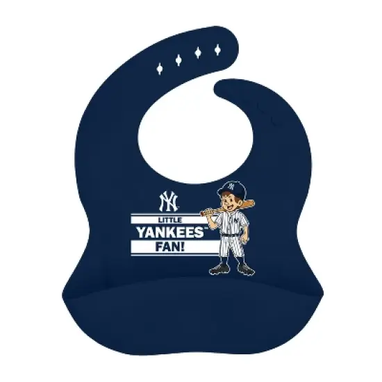 BabyFanatic Officially Licensed Unisex Silicone Baby Bib - MLB New York Yankees image {4}