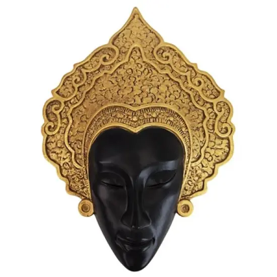 Design Toscano Thai Court Dancer Mask Wall Sculpture image {1}