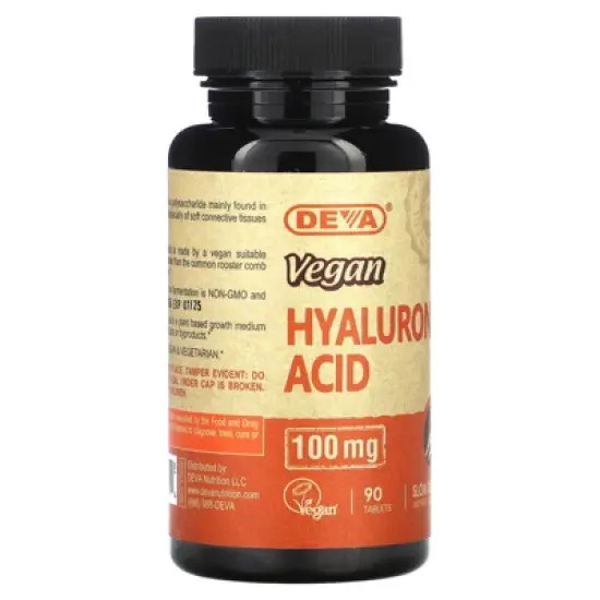 Deva Vegan Hyaluronic Acid , 100 mg , 90 Tablets image {3}