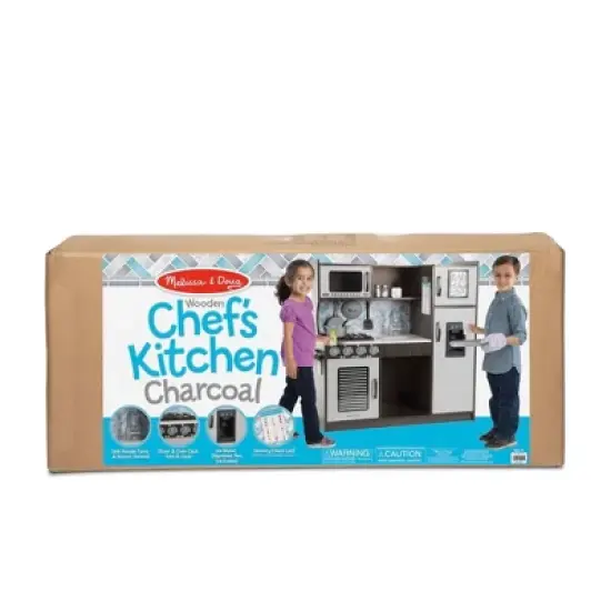 Melissa & Doug Chef's Kitchen Pretend Play Set - Charcoal image {2}