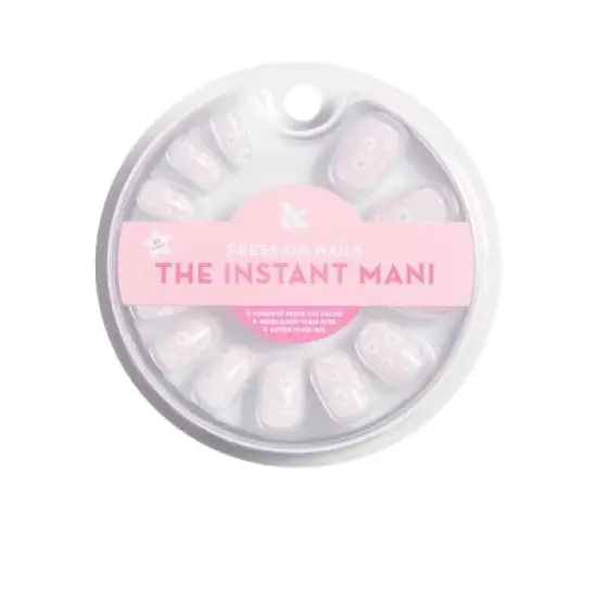 Olive & June Press-On Fake Nails - Extra Short Round Flower Shower - 42ct image {5}