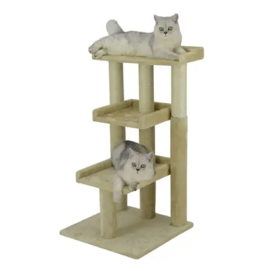 Go Pet Club 35" Classic Cat Tree Steps  with Sisal Covered Posts F101 image {2}