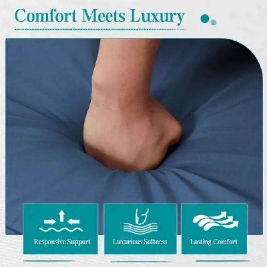 EROMMY 7 Pieces Modern Outdoor Conversation Set Sectional Sofa With Ottomans And Coffee Table image {5}