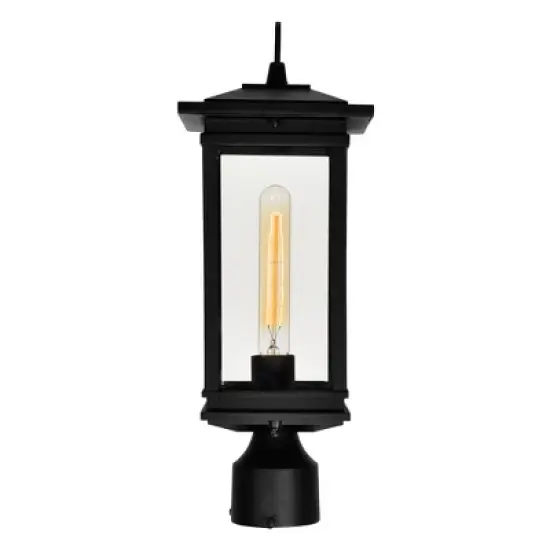 CWI Lighting,Oakwood 1 Light Outdoor Black Lantern Head image {4}