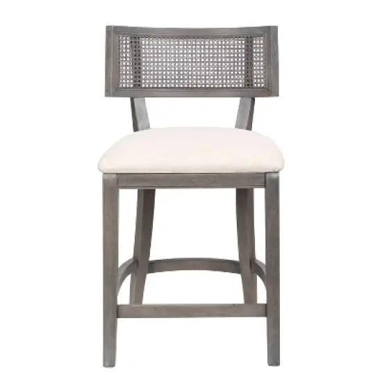 Roben Woven Cane Back Counter Height Barstools - HOMES: Inside + Out image {4}
