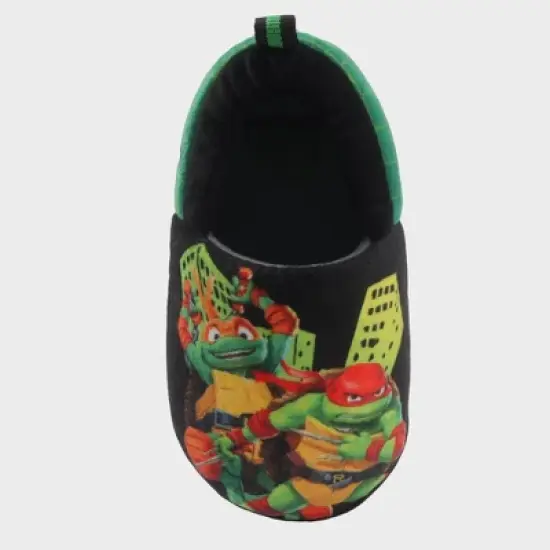 Toddler Boys' Teenage Mutant Ninja Turtles Sock Slippers - Green image {2}