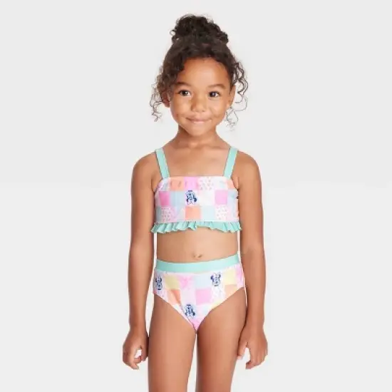 Toddler Girls' Minnie Mouse 3pc Rash Guard Set - Green image {1}