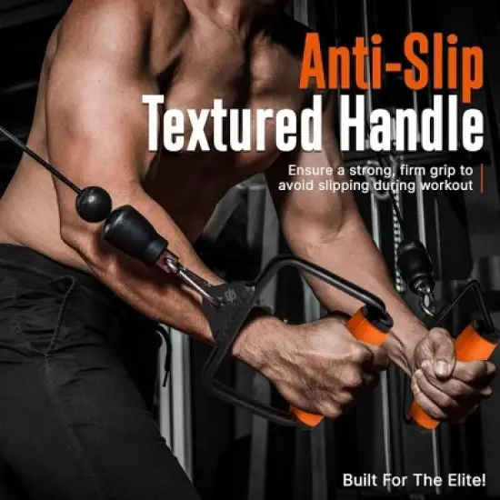 SQUATZ Single D Row Handle - Orange, Black image {3}