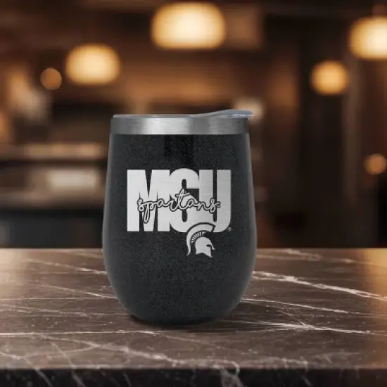 NCAA Michigan State Spartans 10oz Onyx Wine Tumbler image {2}