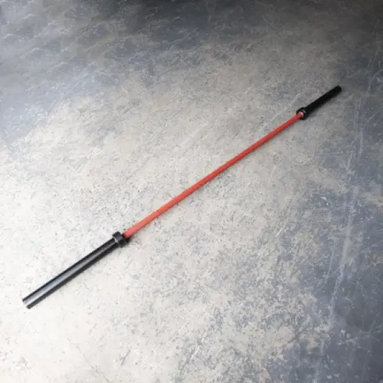 Tribe WOD Olympus Barbell Bar & Weight Bar, Bend-proof for Men and Women, Habanero Red Men image {2}