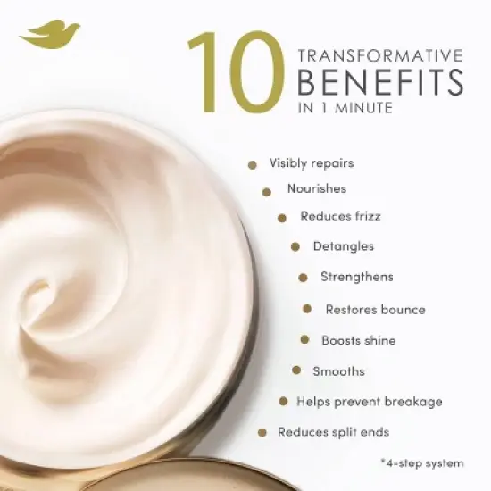Dove Beauty Bond Strength with Peptide Complex 10-in-1 Serum Hair Mask - 9.2oz image {13}