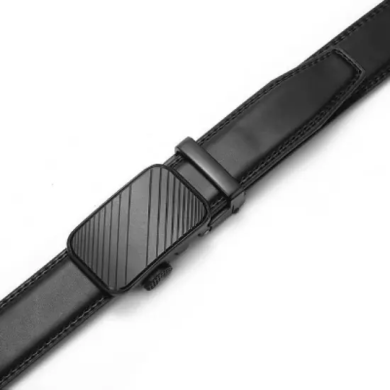 Men's Modern Striped Ratchet Belt image {2}