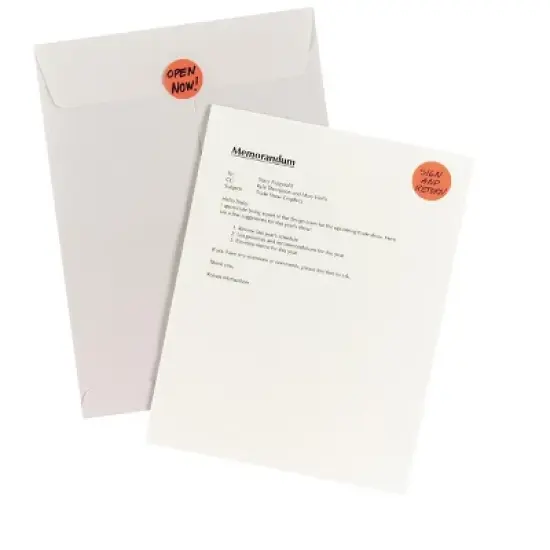 Avery Printable Color-Coding Labels, Removable Adhesive, 1-1/4" Round, Neon Red, 400 Labels (5497) image {3}