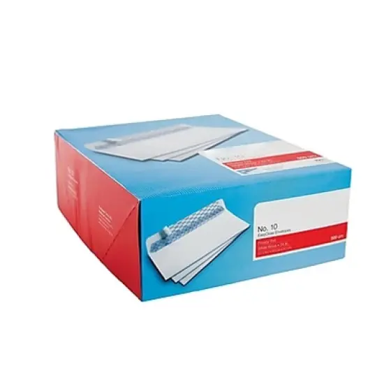 MyOfficeInnovations EasyClose Security Tint #10 Envelope 4-1/8" x 9-1/2" White 500/BX 787385 image {4}