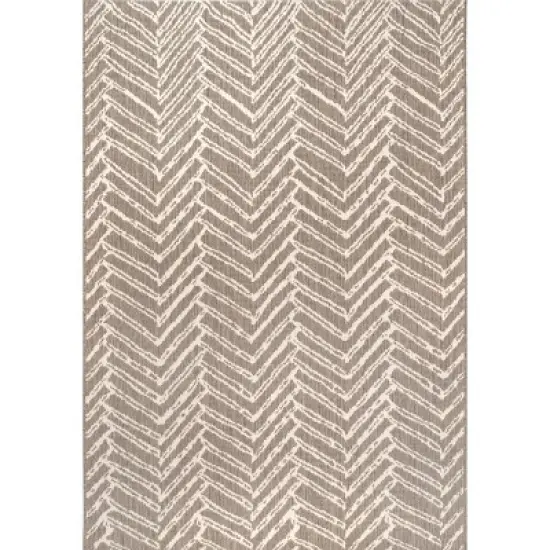 nuLOOM Macklin Herringbone Indoor/Outdoor Area Rug image {9}