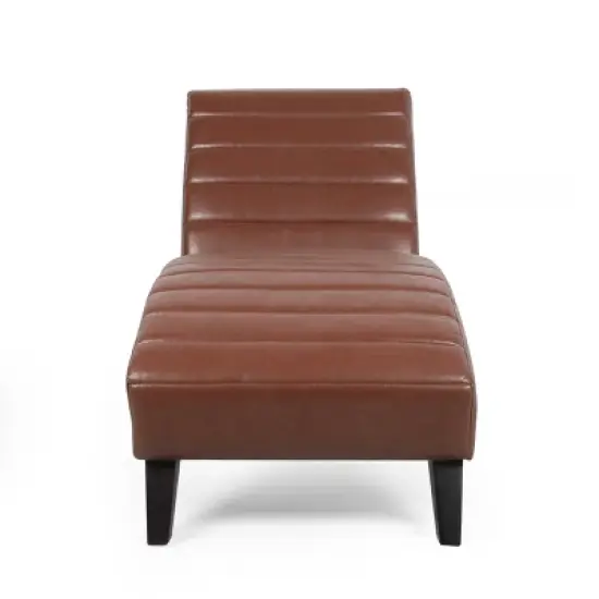 Stillmore Contemporary Channel Stitch Chaise Lounge - Christopher Knight Home image {2}