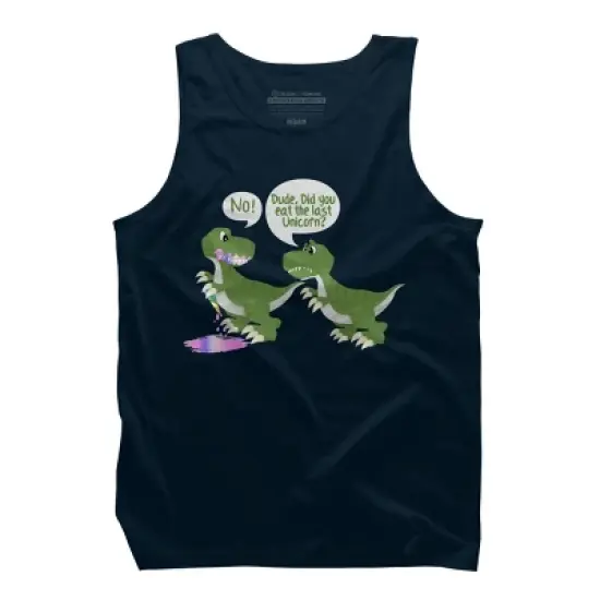 Men's Design By Humans Dude, Did You Eat Last Unicorn By ZeusSE Tank Top image {4}