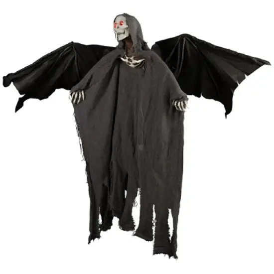 Northlight LED Lighted and Animated Winged Grim Reaper Halloween Decoration - 50" image {3}