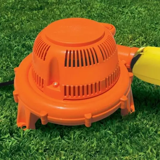 Banzai Big Blast Water Park Inflatable Outdoor Playground w/ Blasting Cannon, Climbing Wall, Slide, & Splash Pool w/Built-In Basketball Hoop & Ball image {3}