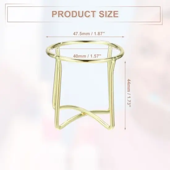 Unique Bargains Metal Circular Beauty Egg Makeup Sponge Holder 1 Pc image {3}