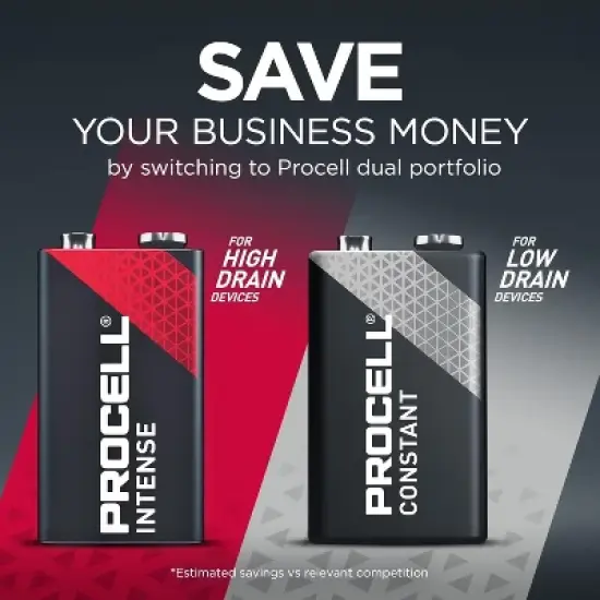 Duracell Procell Battery Alkaline Size 9V (6 Boxes of 12) image {2}