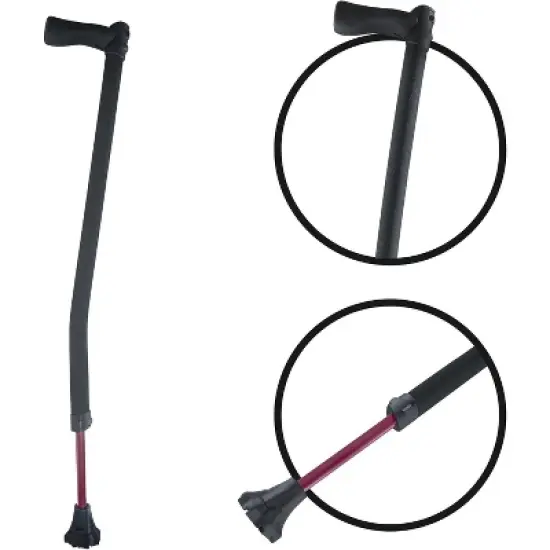 Luupatchy Heavy Duty Walking Cane - Travel/Hiking Ready, Adjustable, Stylish, Ultimate Comfort & Stability for Seniors, Men, Women image {9}