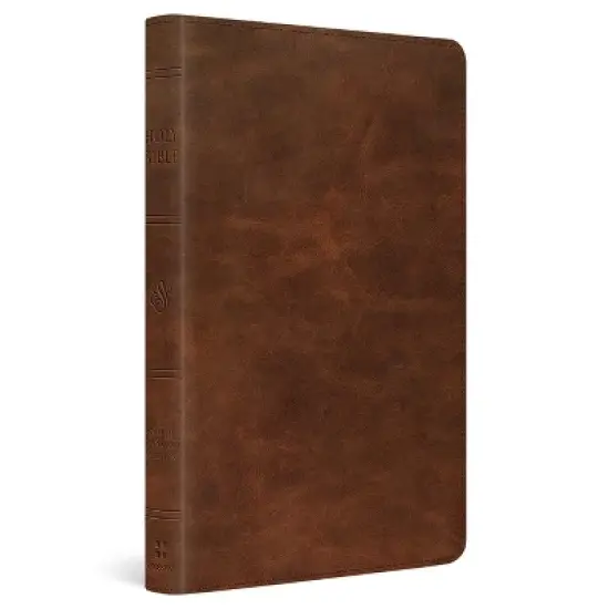 ESV Thinline Bible, Red Letter (Full Grain Leather, Deep Brown) - by  Esv Bibles (Leather Bound) image {1}