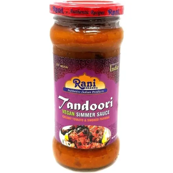 Tandoori Vegan Simmer Sauce - 14oz (400g) Pack of 6 - Rani Brand Authentic Indian Products image {4}