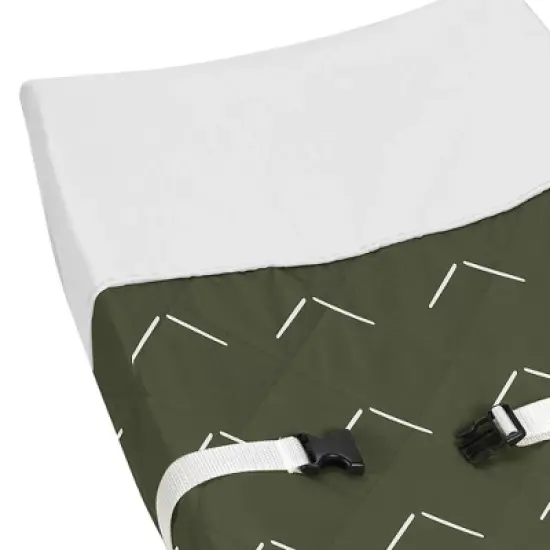 Sweet Jojo Designs Boy or Girl Gender Neutral Unisex Changing Pad Cover Woodland Arrow Green and White image {2}