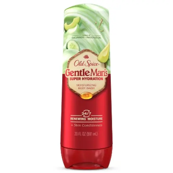 Old Spice Super Hydration Body Wash GentleMan's Blend for Deep Cleaning and 24/7 Renewing Moisture - Cucumber & Avocado Oil - 20 fl oz image {8}