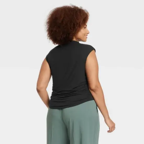 Women's Short Sleeve Side Ruched T-Shirt - A New Day&trade; image {1}