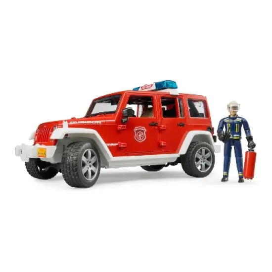Bruder Jeep Rubicon Fire Vehicle with Fireman Figure image {5}