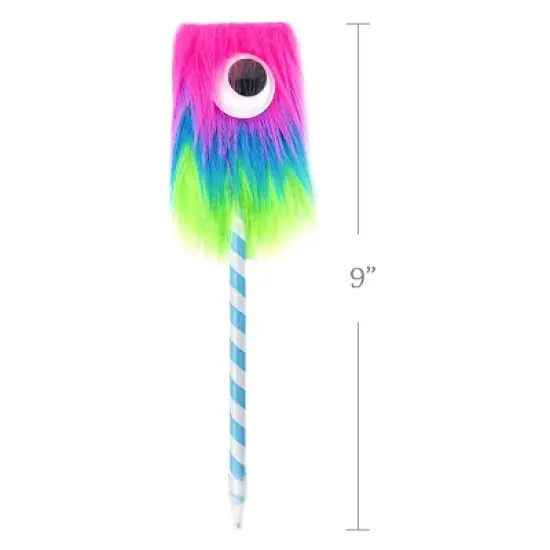 Wrapables Fluffy Rainbow Monster Pens (Set of 5) image {1}