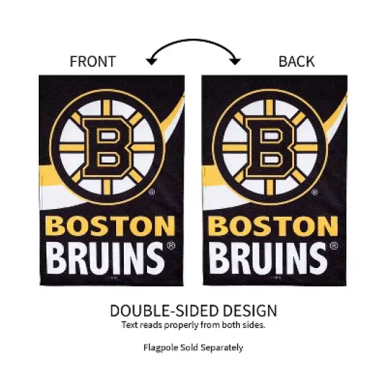 Evergreen Flag, DS New Burlap, Garden, Boston Bruins image {3}