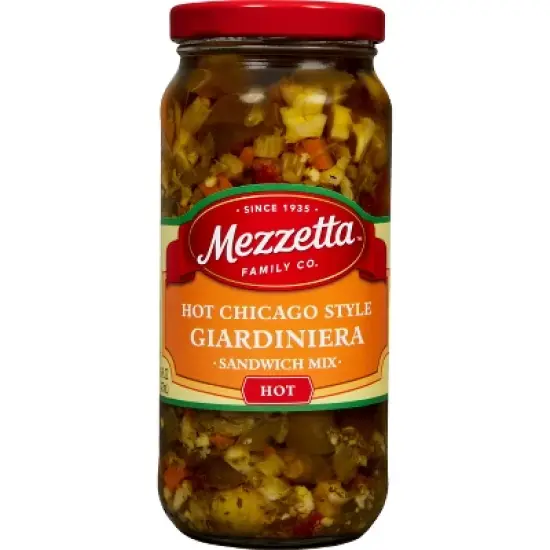 Mezzetta Hot Chicago Style Giardiniera Italian Sandwich Mix - 16oz image {4}