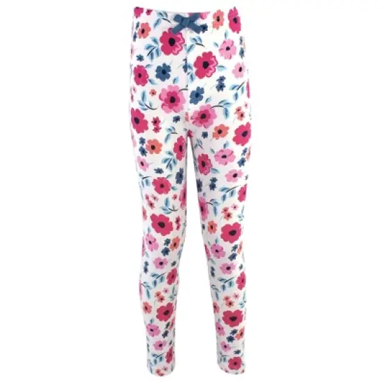 Touched by Nature Baby, Toddler, Big Kids and Youth Girl Organic Cotton Leggings 4pk, Garden Floral image {4}