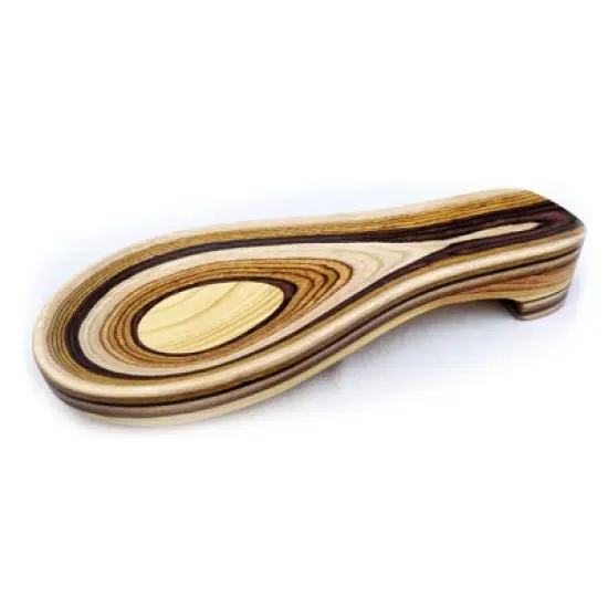 Island Bamboo 9 Inch Pakkawood Spoon Rest image {4}