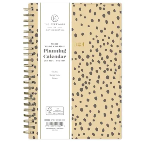The Everygirl x Day Designer 2024 Planner 5"x8" Weekly/Monthly Senegal Tan image {2}
