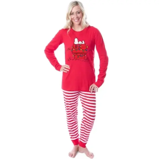 Peanuts Christmas Tight Fit Cotton Matching Family Pajama Set image {2}