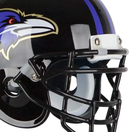 NFL Baltimore Ravens Chrome Mini Hover Helmet Sports Memorabilia image {2}
