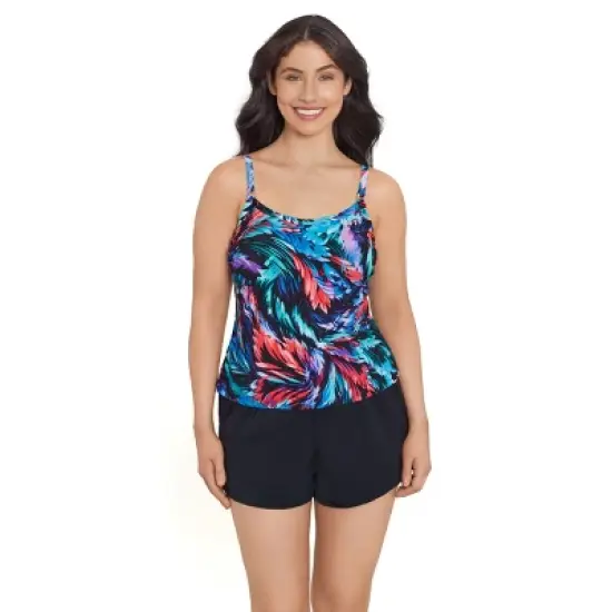 Women's Trimshaper Farrah Romper Swimsuit image {3}