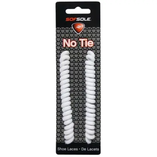 Sof Sole No Tie Shoe Laces - 27"-45" - White image {1}