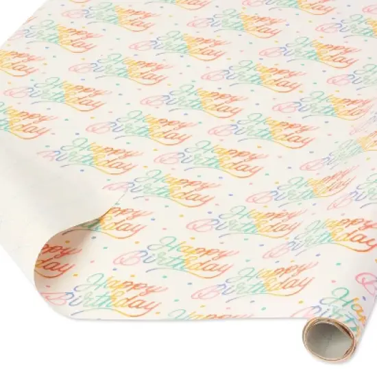 Rainbow Birthday Wrapping Paper - Spritz&trade; image {1}